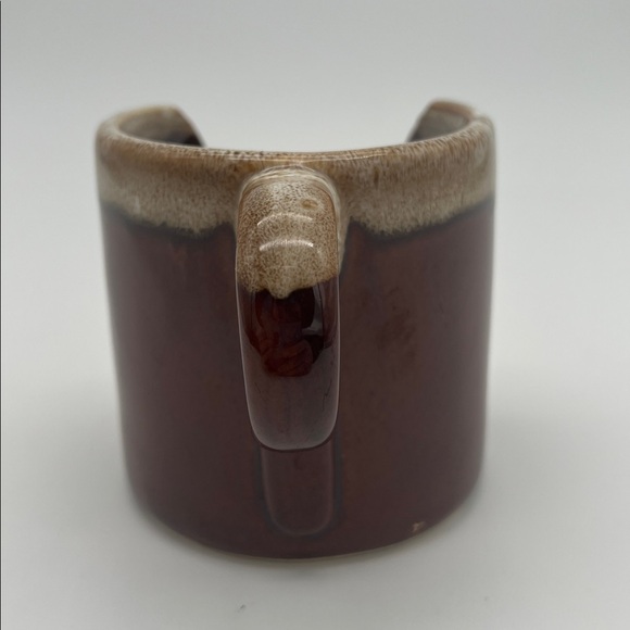 Hermitage Pottery Brown Drip Glaze Lamp Styled Finger Candle Holder 221157 - Picture 5 of 13